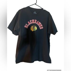 Chicago NHL black Blackhawks fanatics t-shirt 100% Cotton Size XL